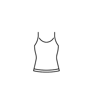 Women's Tank Top Black Size M