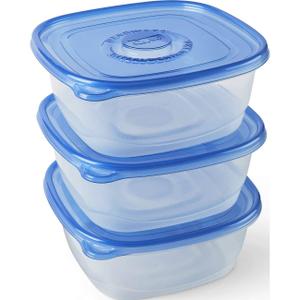 Glad Food Storage Containers, Family Size, 104 Ounce, 3 Count
