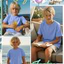 Oakgarden Boys School Basic Shirts 5-16 Years | Short Sleeve Loose Fit Tops, Crew Neck Casual T-shirts for Kids, Soft Layer Breathable Tees, Sports Uniform Daily Wear (Blue)