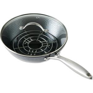Milk Street 3-Piece 10.5-Inch Small Hammered Carbon Steel Wok