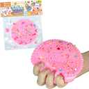 ORB Curiosities Tabalicious Jumbo Pink TABA Squishy Cookie - Super Soft, Jumbo Sized Sandwich Cookie - Squish, Squeeze, Pinch for Stress Relief - Play Food Squishy Fidget Toys for Kids and Adults