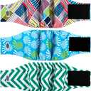 Male Dog Diapers, High Absorbing Dog Belly Bands for Male Dogs, Washable Reusable Dog Males Wraps(5 Pack) (Large)