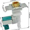 622058 Dishwasher Inlet Water Valve Replacement for Bosch Thermador Kenmore Dishwasher Valve Part, Replaces 00622058 AP4927070 PS3491417 33299010 1999956 PS8728724, 1.7" x 3.5" x 3.3"