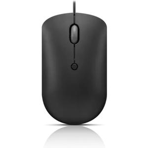 Lenovo 400 USB-C Compact Wired Mouse  Pocket Friendly Portable Mouse for Notebook or Large Computer Monitor, Black
