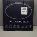 20 Inch Large Flush Mount Ceiling Light, Brightness Dimmable & 3000K/4500K/6000K Selectable, 40W 4000LM, Ultra Thin, White, for Bedroom, Kitchen, Dining Room, Living Room, Home Office, White