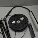 LED Floor Lamp, 18W Super Bright Floor Lamp for Living Room, Adjustable Stepless Colors & Brightness Standing Lamp, Eye Caring Reading Light with Remote (Black)