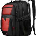 Z-MGKISS 18.4 Large Travel Backpack, USB Computer Bagpack Fits 18.4 Inch Laptop, Business Backpack for Men, TSA Flight Approved, Laptop Backpacks, Red