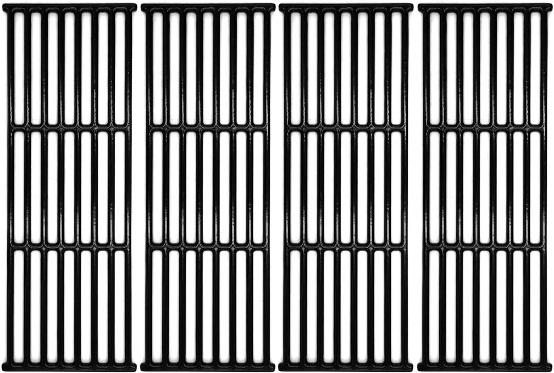 Hongso 17 3/8" Porcelain Cast Iron Cooking Grates Replacement for Broil King Baron 440, 320, 420, 340, 490, 9221-64, 9211-64, 9221-54, 52005-281, Huntington 6023-89, Broil Mate 7120-64 Models