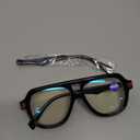 FEISEDY Stylish Reading Glasses for Woman Men Trendy Retro Double Bridge Readers B0287 (Black)