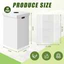 10 Pack 20 Gallon Corrugated Cardboard Trash Cans with lid Bulk for Events Parties Disposable and Reusable Cans Bottle Recycling Bins with 20 Garbage Bags Garbage Boxes for Outdoor Events