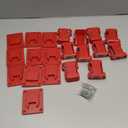 20 Pack Tool Battery Holder Compatible for Milwaukee M18 18V Battery Drill, 10 PCS Tool Holders and 10 PCS Battery Holders with Screws