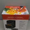 Gourmia Air Fryer - 7 Qt Large Capacity, FryForce 360, Digital Display with 12 Presets, Roast, Bake, Broil, Dehydrate, Dishwasher Safe Accessories, Black