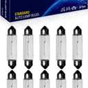 10 Pack Festoon Bulb 12V 10W Xenon Bulb Sv8.5-8 T3.25 10X44mm