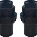 MAYGO 1-1/2'' PVC pool pump fitting couplingSlip Union Socket Joint Adapter Connector Suitable for 1-1/2 pipelines 2 Pcs Joint Only applicable to products with internal threads (Separable)