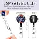26 Pcs Inspirational Badge Reels Retractable Nurse Badge Holder Bulk with Motivational Quote CNA Nurse Week Gift Funny Name ID Clip for Doctor Nursing Medical Assistant Teacher Office Employee Gift