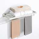 Alise 24 Inch Towel Racks for Bathroom, Towel Rack Wall Mounted with Double Towel Bars, SUS 304 Stainless Steel Towel Shelf, Heavy Duty Hand Towel Holder, (Brushed Nickel)