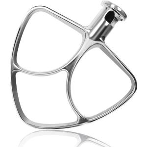 Stainless Steel Flat Beater for Kitchen Aid 4.5-5 Qt Tilt Head Mixers, Compatible Kitchenaid Paddle Attachment for Stir all of Mixtures|Durable and Heavy Duty Replacement