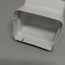 65° Gutter Elbow Roofing Gutter downspout Aluminum Downspout Elbow 3x4 White (Gutter Elbow 3x4in)