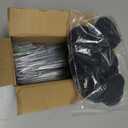 50Pcs Garden Stakes Staples + 50Pcs Gasket, Bakulyor 6 Inch Lawn Landscape Staples 11 Gauge U Shaped Galvanized Landscape Pins, Heavy Duty Yard Ground Pin for Weed Barrier Sod Fabric Decorations - 6"
