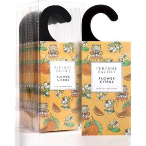 ROSE COTTAGE Large 12 Packs Flower Citrus Hanging Closet Air Freshener Scented Sachets Long Lasting Smell Goods