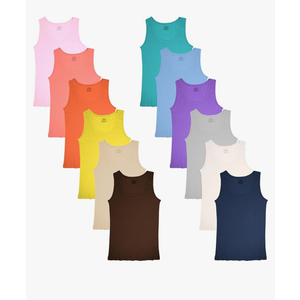 Sexy Basics Tank Tops for Women, Cotton Flex Tank Tops- Multi Packs XL 10pcs