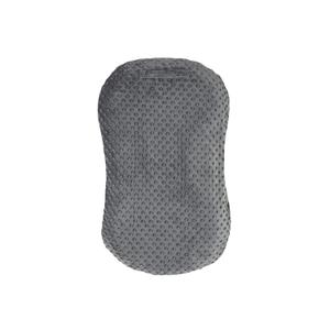 Mila Millie Water Resistant Removable Cover for Newborn Lounger | Minky Sensory Touch Slipcover for Baby Floor Seat | Premium Quality Soft Wipeable Fabric | Hypoallergenic (Stone)