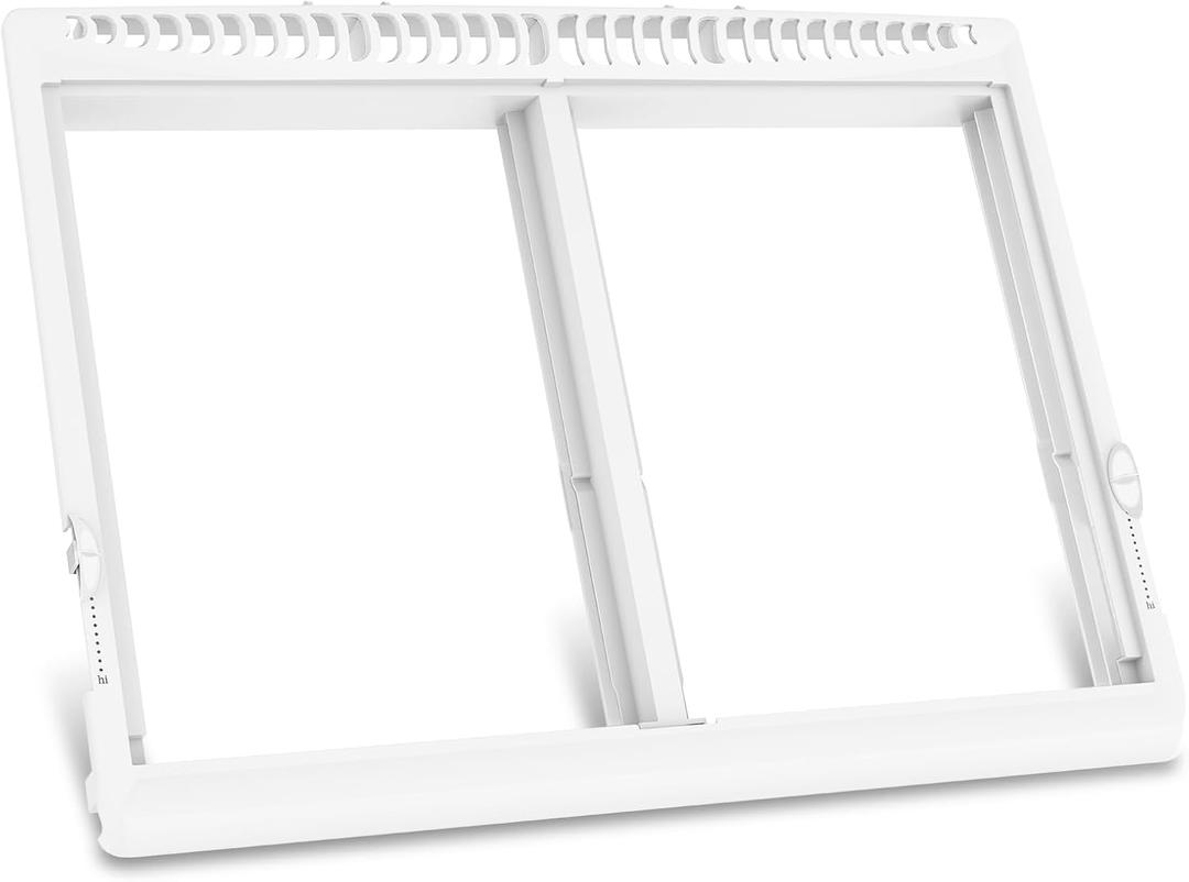 UPGRADED 240364787 Refrigerator Crisper Drawer Cover Frame Compatible with Frigidaire Crisper Drawer Replacement, Crisper Pan Cover Unit AP4432913, 240364794, FFTR1821TS0, FFTR1814TWB Crisper Drawer