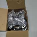 Boao Complete V-Type Bike Brake Set, Front and Rear Bike MTB Brake Inner and Outer Cables and Lever Kit Includes Calipers Levers Cables (Silver)