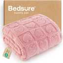 Bedsure Dog Blanket for Small Dogs Washable - Fluffy Fuzzy Puppy Cat Blanket with Premium 300GSM Coral Fleece Soft for Pet Kitten Doggy, Pink, 25x35IN