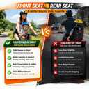 UrRider Child Bike Seat, Front Mount Kids Bike Seat,Fit Mountain Bikes, Cruiser Bikes, Folding Bikes, Ultra Light,Portable, Tool-Free, Quick-Release,Toddler Bike Seat for 2-6 Years(up to 60lbs)