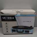 Victrola Journey Bluetooth Portable Suitcase Record Player – with Built-in Speakers, 3 Speed Vinyl Record Player, RCA Out, Headphone Jack (Turquoise)