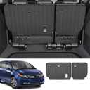 Custom Fit All Weather TPE 3rd Rear Seat Backrest Mats for 2011-2017 Honda Odyssey Accessories (for 2011-2017 Honda Odyssey Backrest Mats)