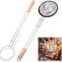 2 Pcs Campfire Popcorn Popper, 33.86'' Popcorn Maker for Camping