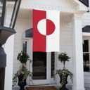 3 x Greenland Flag 3x5 Ft Greenlander National Flags with Brass Grommets Vivid Color Double Stitched Durable Polyester Bandera de Decor Indoor Outdoor