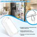 [2 PACK] UPGRADED FFSS2615TS0 LFSS2612TF0 LFSS2612TE0 LFSS2612TP0 LFSS2612TF4 FFSS2615TS2 FGHS2631PF4A Refrigerator Door Bin Compatible with Frigidaire Door Shelf 240356402 Refrigerator Door Shelves