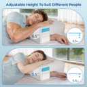 Side Sleeper Pillow with Arm Hole - Adjustable Shoulder Pillow for Side Sleepers, Memory Foam Pillow Provides Support & Reduces arm Pressure, Cooling Arm Pillows, Rotator Cuff Pain Relief