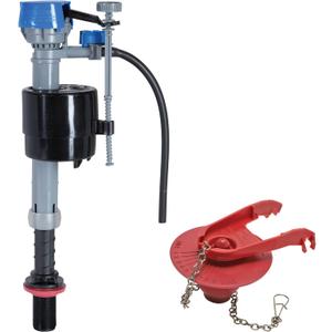 Fluidmaster K-400H-039 High Performance Toilet Fill Valve with 2-Inch Adjustable Toilet Flapper Kit