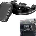 Car CD Slot Clip Mobile Phone Holder, 360 Degree Rotating Dashboard Mobile Phone Holder, 360 Degree Adjustable car Mobile Phone Holder, Universal for Most Cars (Black)