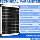 Solar Panel Kit 20W 12V Monocrystalline,Battery Maintainer +10A Solar Charge Controller + Extension Cable with Battery Clips O-Ring Terminal for RV Marine Boat Off Grid System