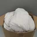 BATTILO HOME Cream Faux Fur Throw Blanket for Bed, Large Double Side Ruched Rabbit Fur Blanket for Couch, Bed, Super Soft Cozy Mink Blanket, 60"x80" (Ivory)