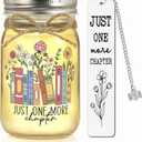 Book Lovers Gifts for Women Bookish Gifts for Readers Reading Lovers Bookclub Member Book Themed Accessories Reading Present for Librarian Mason Jar