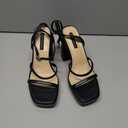 MIRAAZZURRA Platform Strappy Heel Sandals Square Open Toe Two Strap Chunky High Heeled Sandals with Buckle Ankle Strap for Women Party Wedding Dress
Size 9