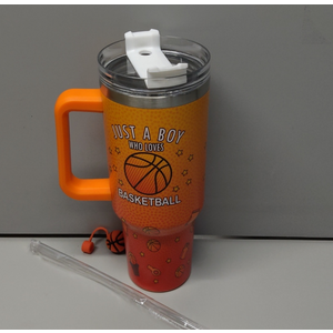 Just A Boy Who Loves Basketball - Player Hoops Stainless Steel Insulated Tumbler