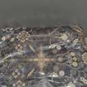 Area Rug Non Slip Machine Washable Ultra Soft Living Room/Bedroom/Kitchen/Outdoor/Classroom Black Grey, 6'9'