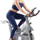 Sunny Health & Fitness Smart Cycling Exercise Bike, Free SunnyFit App Connection, Designed for Intensive Cardio Workout at Home, Adjustable Seat & Handlebar for Comfort Riding