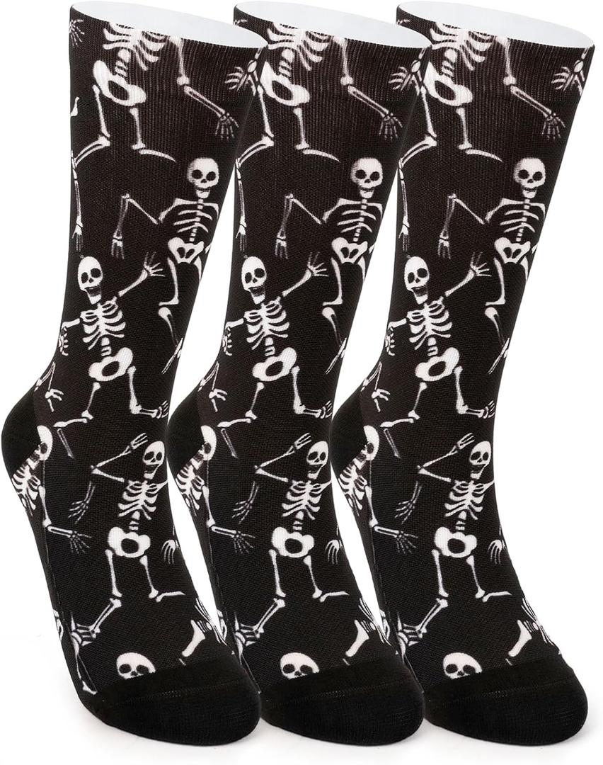 Funny Socks for Women Men,Crazy Novelty Socks Gag Stocking (Black) One Size, C20