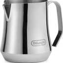 De'Longhi Milk Frothing Pitcher, Stainless Steel, 17 oz - DLSC069