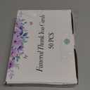 Hunanyume 50 Pack Funeral Thank You Cards with Envelopes, Stickers & Message Inside, 46 in Watercolor Flowers Butterflies Bereavement Sympathy Thank You Cards for Funeral Family Friends Loved Ones (Assorted/Multicolor)