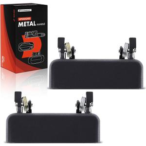 A-Premium Upgraded Metal Exterior Door Handles Compatible with Ford Ranger 1993-2003, Textured Black, 2-PC Set, Front Driver and Passenger Side