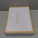 pickpiff Necklace Holder Stand with Ceramic Base: 12" Jewelry Tree Display Organizer for Necklaces, Bracelets, Rings, Earrings, Tall Gold Stand for Women, Aesthetic Room Dcor, Gold and White (6.7" base)